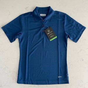 OnTour Pico Web Tech 100 Series Athletic SS Poly Polo Golf Shirt Blue Sz XS NWT